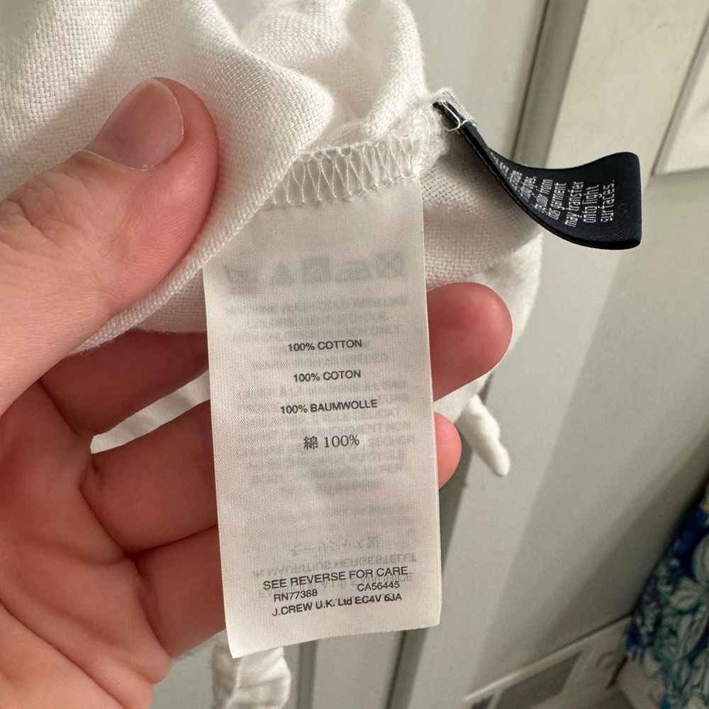 Madewell Wrap Top Size Small In White - image 6